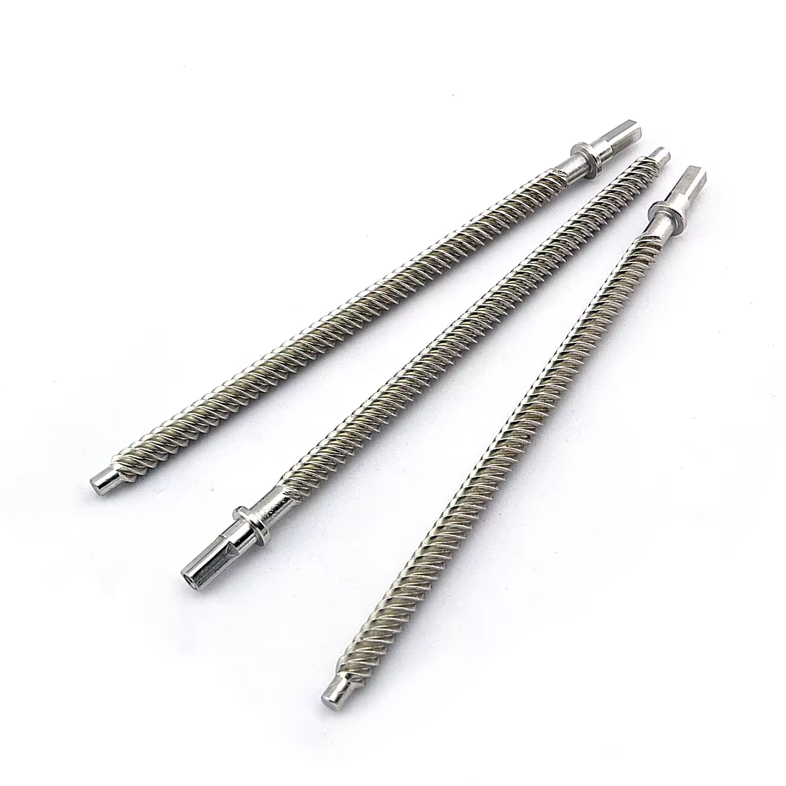 Spiral tooth centre shafts